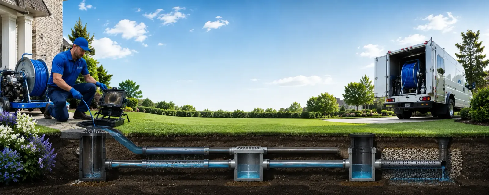 Outdoor drain cleaning information for Koppel, PA
